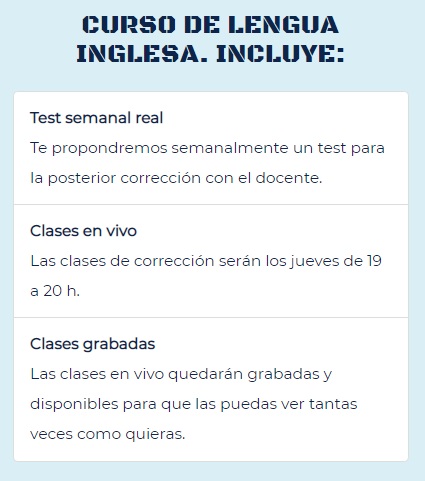 CURSO INGLÉS